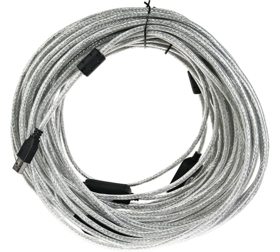 Кабель-адаптер AOpen/Qust USB2.0-repeater, удлинительный активный Am-Af 25м Aopen ACU823-25M