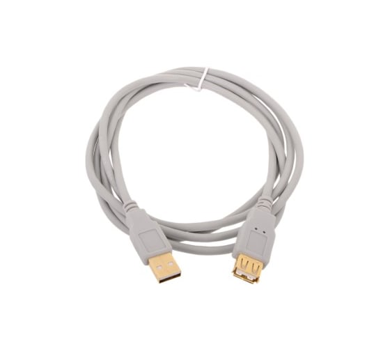 Удлинительный кабель AOpen/Qust USB2.0 AM/AF 1.8m серый ACU202-1.8MG 1