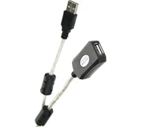 Кабель-адаптер AOpen/Qust USB2.0-repeater, удлинительный активный Am-Af 15м ACU823-15M