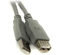 Удлинительный кабель AOpen/Qust USB2.0 AM/AF1.8m прозрачная изоляция ACU202-1.8MTG