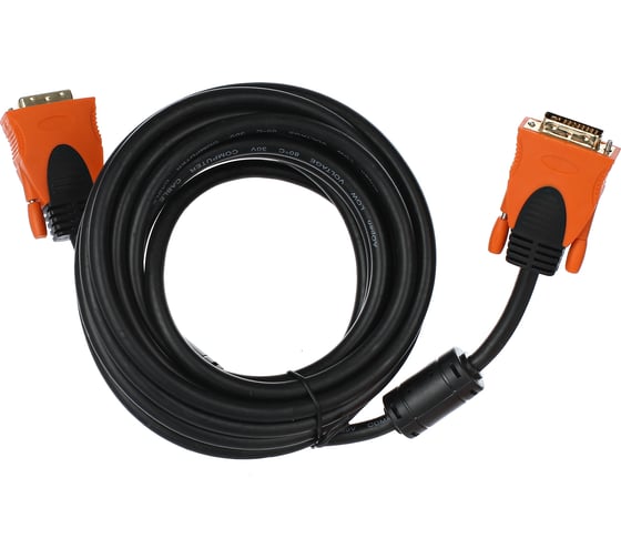 Кабель DVI-DVI AOpen/Qust Dual Link 25M-25M, 5m, 2 фильтра ACG446D-5M