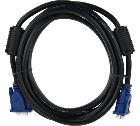 Кабель AOpen/Qust монитор-SVGA card 15M-15M 3м 2 фильтра ACG341AD-3M