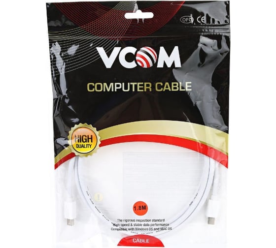 Кабель VCOM Mini DisplayPort M- Mini DisplayPort M 1.8m CG661-1.8M