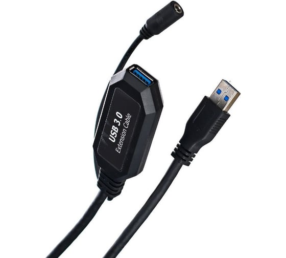Кабель-адаптер VCOM CU827 USB3.0-repeater, удлинительный, активный, Am-Af, 5м CU827-5M 1