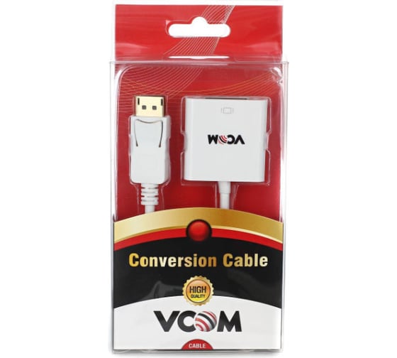 Кабель-переходник VCOM DisplayPort M - DVI F 0.15м CG602