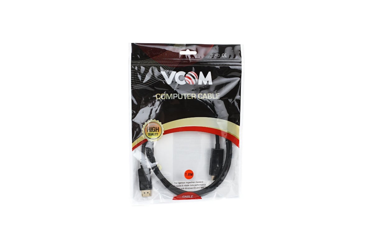 VCOM DisplayPort M HDMI M 1.8m CG494 B