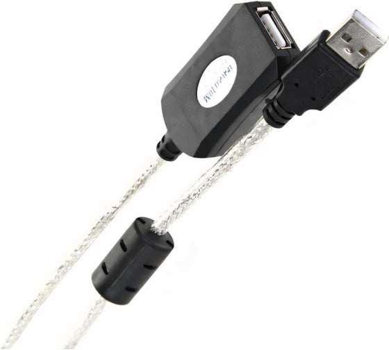 Кабель-адаптер VCOM USB2.0-repeater, удлинительный, активный, Am-Af, 10м VUS7049-10M