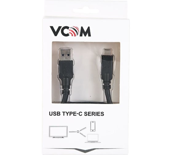 Кабель-адаптер VCOM USB 3.1 Type-C m - USB 3.0 A m, 1 метр CU401-1M CU401