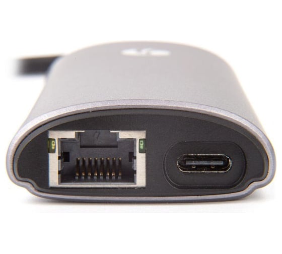 Кабель-адаптер VCOM USB3.1 Type-C/M - HDMI 4K*60Hz +3USB 3.0+RJ45+TF+SD+PD charging CU463