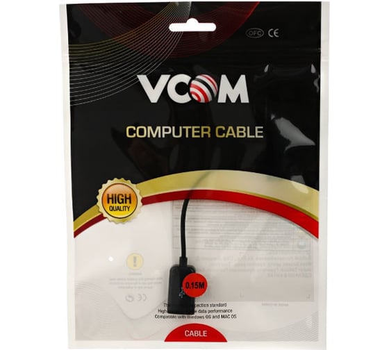 Кабель-переходник VCOM OTG Samsung 30pin - USB A f, 0,15m CU277