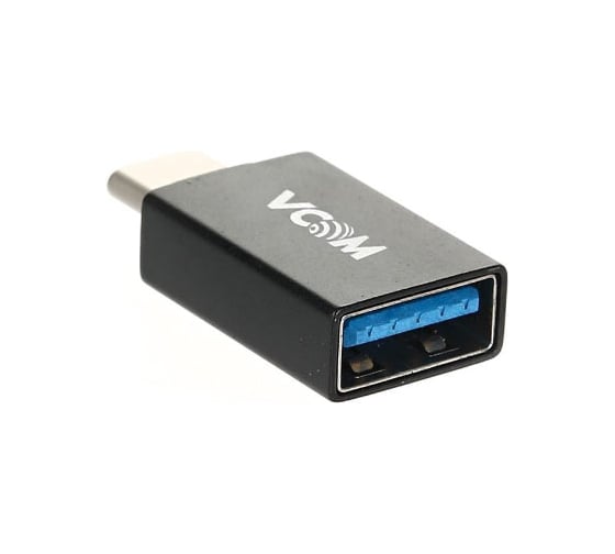 Переходник OTG VCOM USB 3.1 Type-C - USB 3.0 A f, металлический корпус CA431M