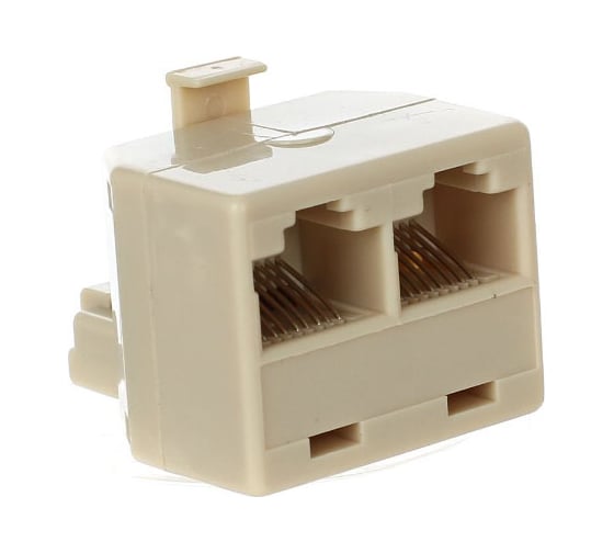 Переходник-разветвитель VCOM RJ-45 8P8C Plug - 2-8P8C Jack VTE7714