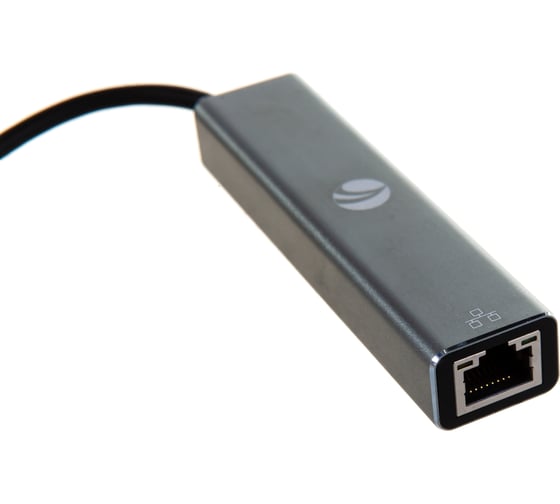 Кабель-концентратор VCOM USB 3.1 Type-C /m - RJ-45+3port USB 3.0/f, Aluminum Shell DH311A