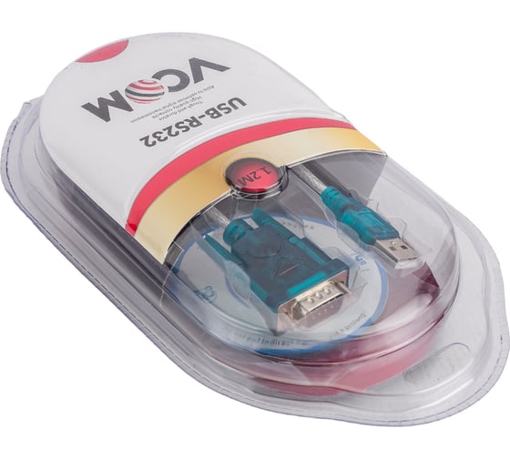 Кабель-переходник VCOM USB A m - RS-232 DB9M VUS7050