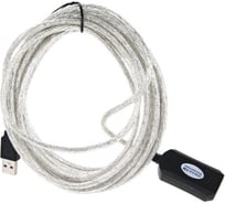 Удлинительный активный кабель-адаптер VCOM USB2.0-repeater Am-Af, 5м VUS7049-5M