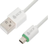 Кабель для зарядки телефона GCR TypeC, 0.75m, белый VIV50I995