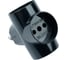 Сетевой разветвитель STEKKER 250В, 10A, IP20, черный, ADP10-15-20 39001 4