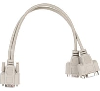 Кабель-разветвитель VCOM VGA 1=2, 1x15M/2 x 15F, (VGA Spliter Cable 0.3m) VVG6530