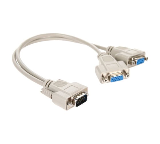 Кабель-разветвитель VCOM VGA 1=2, 1x15M/2 x 15F, (VGA Spliter Cable 0.3m) VVG6530