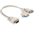 Кабель-разветвитель VCOM VGA 1=2, 1x15M/2 x 15F, (VGA Spliter Cable 0.3m) VVG6530 2