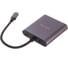 Кабель-адаптер VCOM USB 3.1 Type-C/M - 2*HDMI+USB3.0+PD charging CU450 4