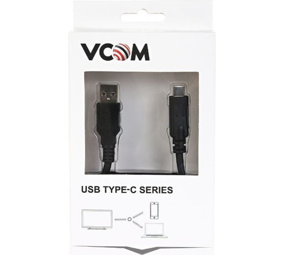 Кабель-адаптер VCOM CU405-1M USB 3.1 Type-C/m - USB 2.0 A/m, 1метр CU405