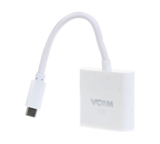 Кабель-адаптер VCOM USB 3.1 Type-C/m - VGA/f, 1920х1080, 60Hz, 10Gbps, 0,15m CU421