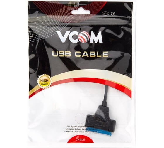 Кабель-адаптер VCOM Type-C - SATA III 2.5 CU818