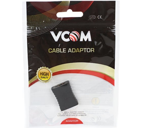 Переходник VCOM HDMI /F/ - HDMI /F/ прямой CA313