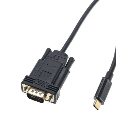 Кабель-адаптер VCOM USB 3.1 Type-C/m - VGA/M, 1080 60Hz, 1.8M CU421C-1.8M