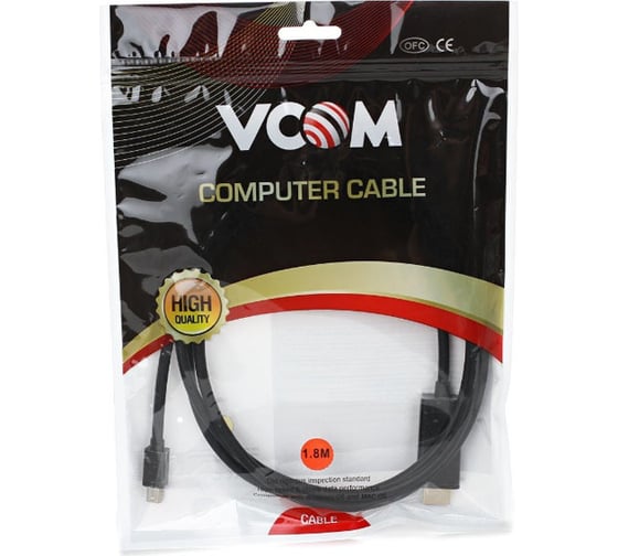 Кабель-переходник VCOM Mini DisplayPort M = HDMI M 1.8m CG695-B