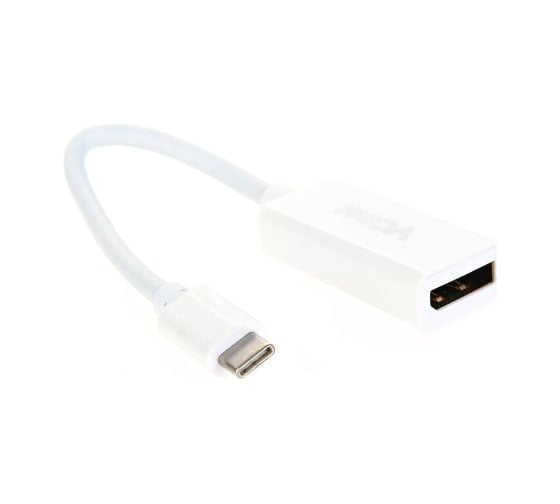 Кабель-адаптер VCOM USB 3.1 Type-C /m - DisplayPort /f, 3840x216030Hz, 10Gbps, 0,15m CU422