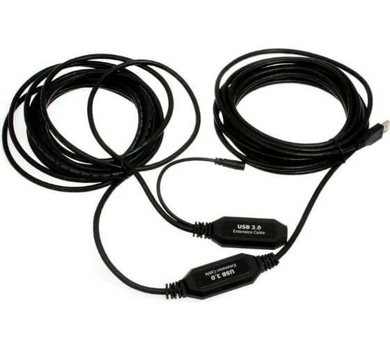 Удлинительный активный кабель-адаптер VCOM CU827 USB 3.0-repeater, Am-Af, 10м CU827-10M 1