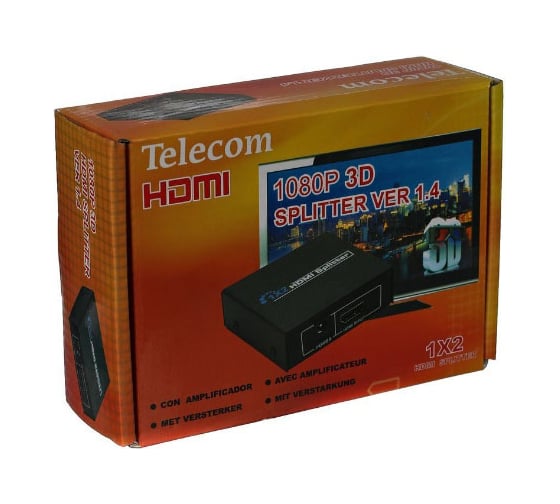 Разветвитель Telecom HDMI 1=2, каскадируемый, 1.4v+3D TTS5010