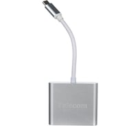 Кабель-концентратор Telecom USB 3.1 Type-C/m - HDMI+USB 3.0+PD charging, 4K30Hz TUC010