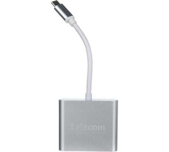Кабель-концентратор Telecom USB 3.1 Type-C/m - HDMI+USB 3.0+PD charging, 4K30Hz TUC010