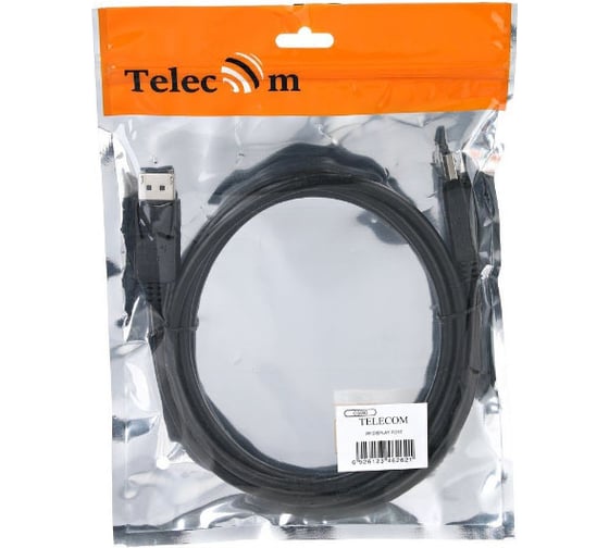 Соединительный кабель Telecom DISPLAY PORT - DISPLAY PORT, 4K30Hz, 2м CG590-2M
