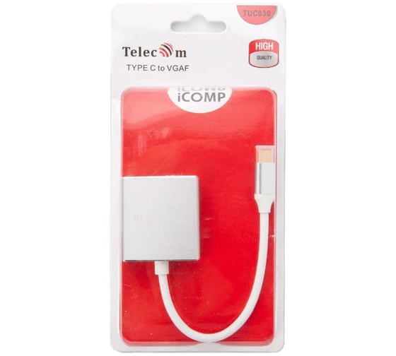 Кабель-адаптер Telecom USB 3.1 Type-C/m - VGA/f TUC030