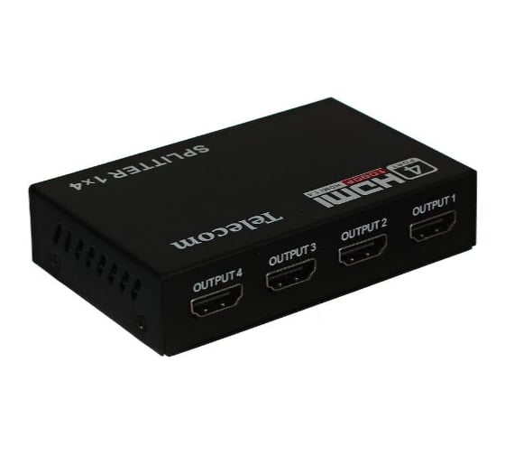 Разветвитель HDMI Telecom 1=4, каскадируемый, 1.4v+3D TTS5020