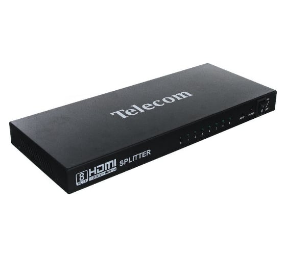 Разветвитель HDMI Telecom 1=8, каскадируемый, 1.4v+3D TTS5030 1