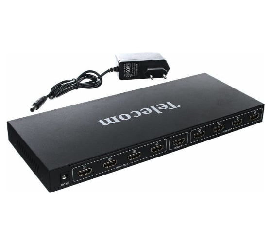 Разветвитель HDMI Telecom 1=8, каскадируемый, 1.4v+3D TTS5030