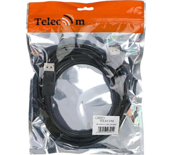 Соединительный кабель Telecom DisplayPort-DisplayPort, 1.2V, 4K 60Hz, 3м CG712-3M