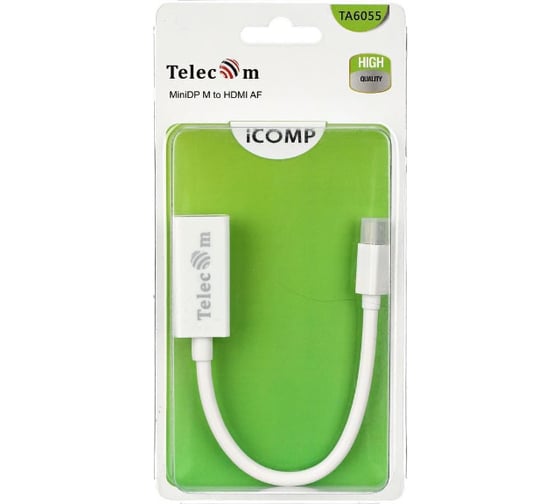 Кабель-переходник Telecom Mini DisplayPort /M/-HDMI /F/ TA6055