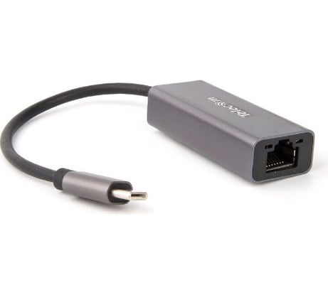 Кабель-переходник Telecom USB 3.1 Type-C - RJ-45, 1000Mbps Ethernet, Aluminum Shell, 0.15м TU320M