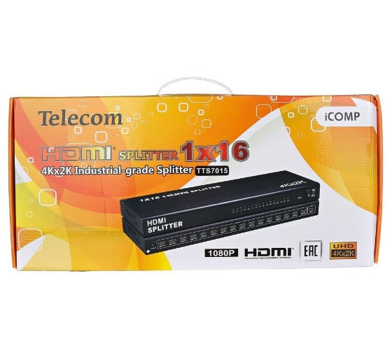 Разветвитель HDMI Telecom 1=16, 4k30 HZ TTS7015
