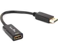 Кабель-переходник Telecom DisplayPort - HDMI-F, 4K30Hz, 0.2m TA801