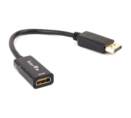 Кабель-переходник Telecom DisplayPort - HDMI-F, 4K30Hz, 0.2m TA801 1