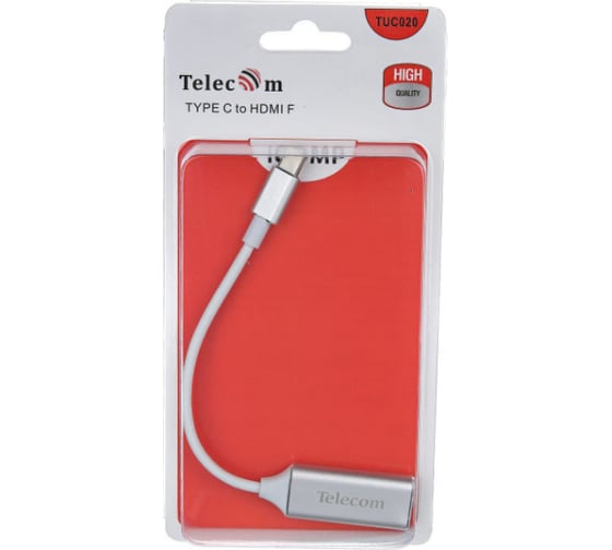 Кабель-адаптер Telecom USB 3.1 Type-C/m - HDMI /f, 4K 30Hz TUC020
