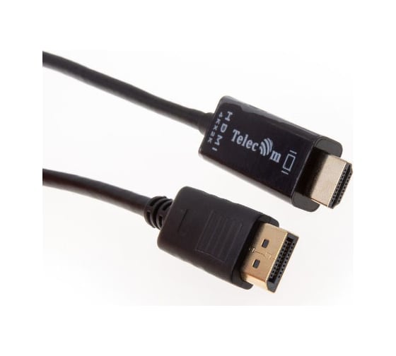Кабель-переходник Telecom DisplayPort M-HDMI M, 4K30Hz, 1.8m TA811-1.8M