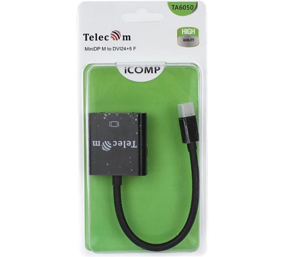 Кабель-переходник Telecom Mini DisplayPort /M/-DVI /F/ TA6050